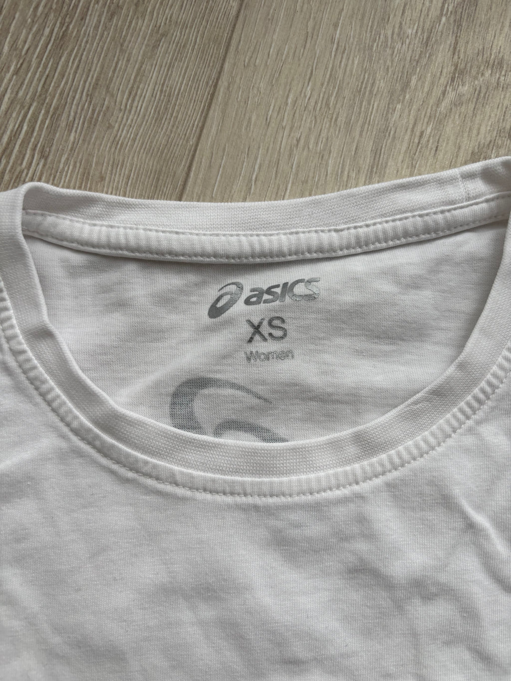 Asics Damen Sportshirt Weiß Laufshirt Funktionsshirt Gr. XS