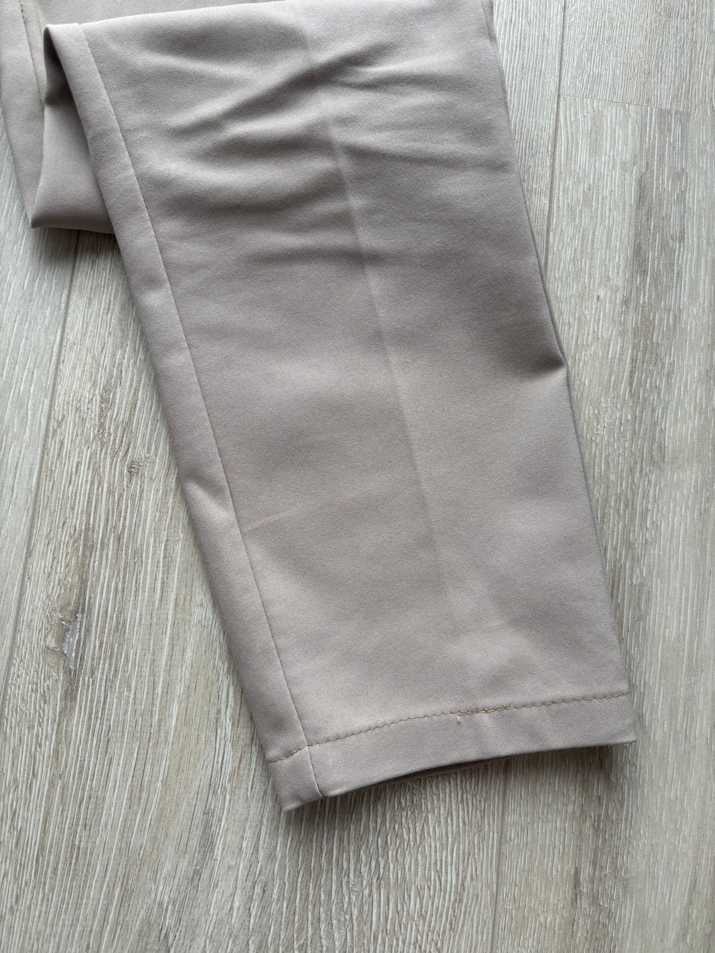 H&M Damen Stoffhose Beige Businesshose Slim Fit Gr. 36
