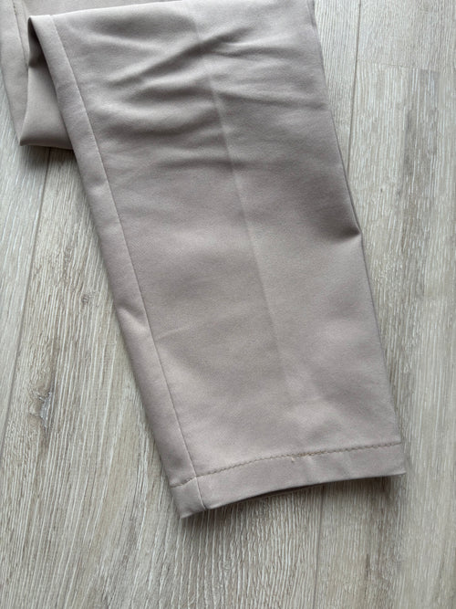 H&M Damen Stoffhose Beige Businesshose Slim Fit Gr. 36