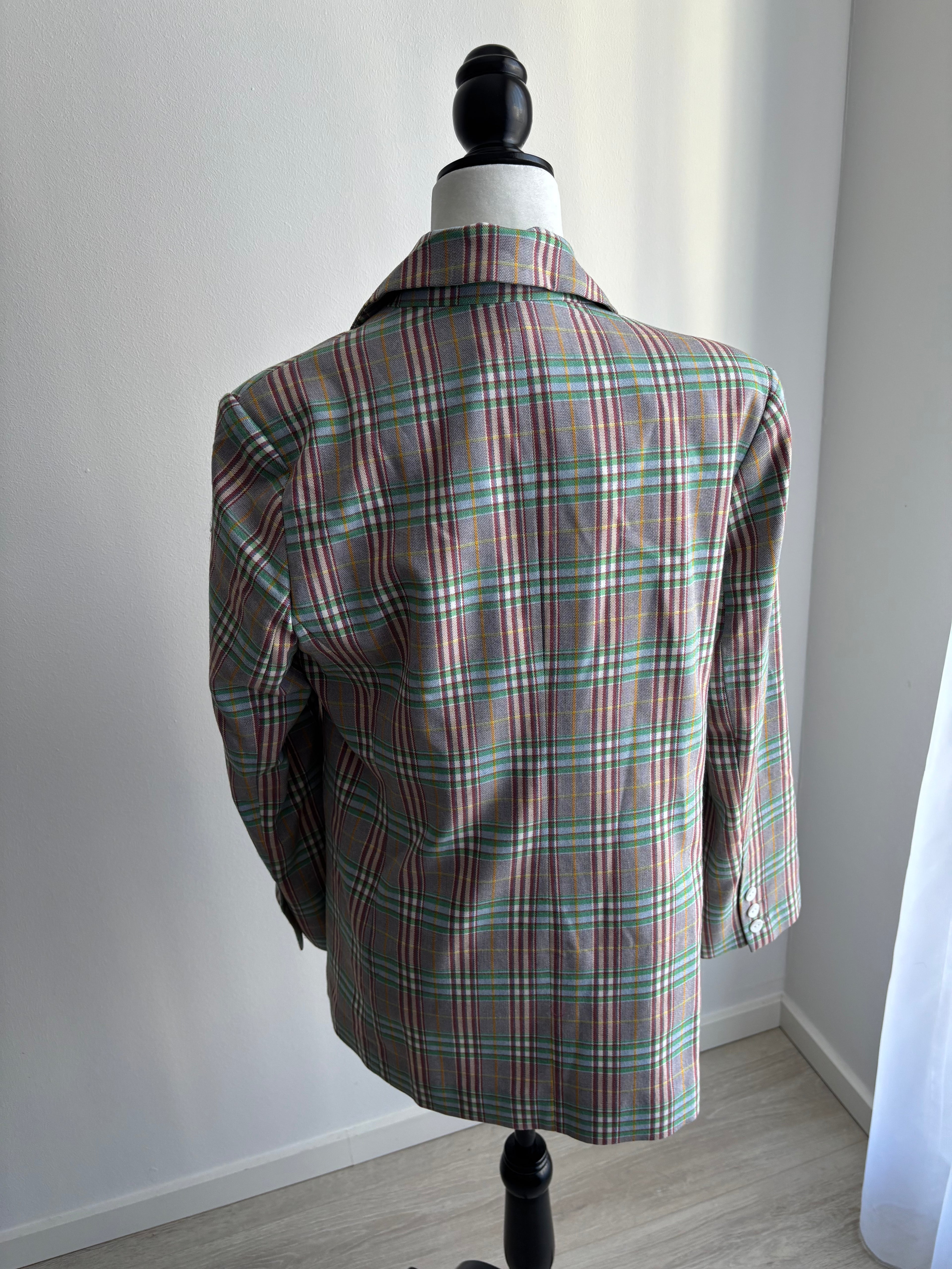 COLLUSION Karierter Oversized Blazer Damen Gr. S | Pastell | Checked