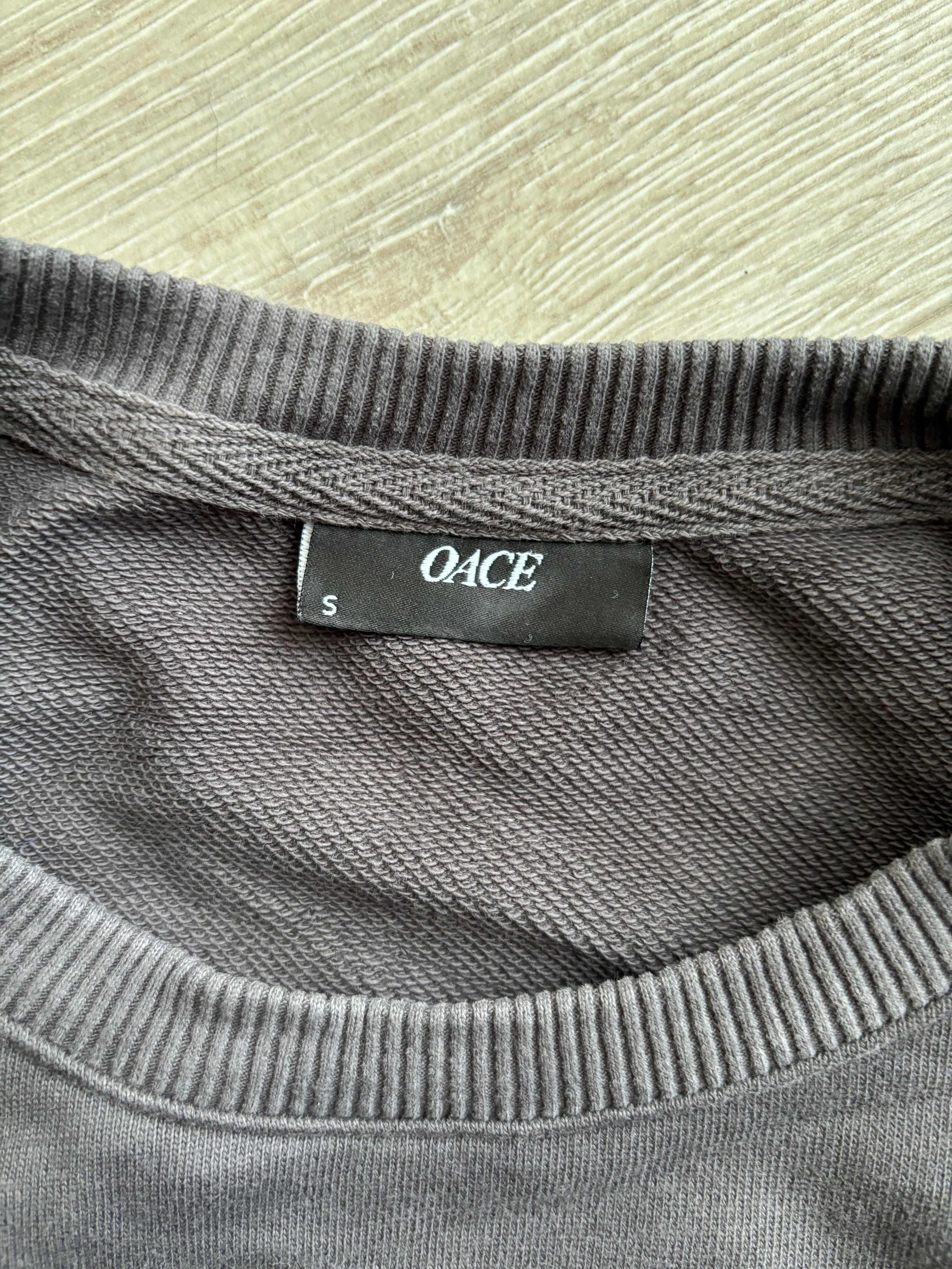 OACE Cropped Sweatshirt Dunkelgrau – Größe S